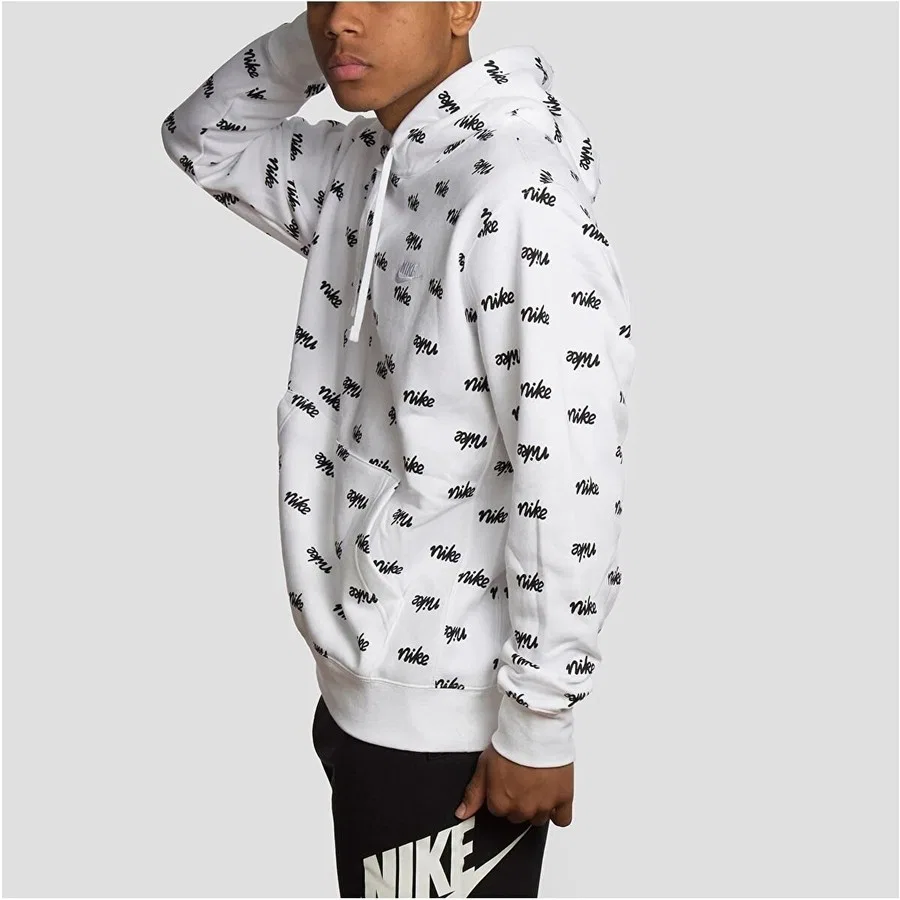 Мужской худи Sportswear Club Pullover Bb Hoodie Nike, Белый — фото 2