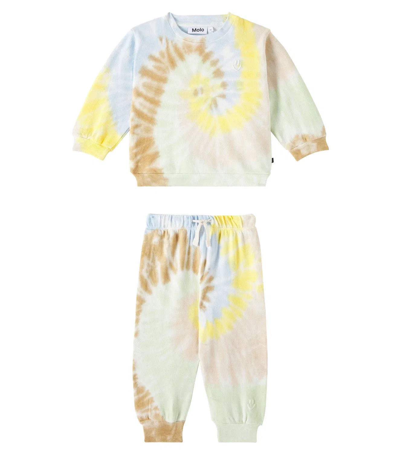 Комплект из свитшота и спортивных штанов Tie Dye Swirl Molo, коричневый