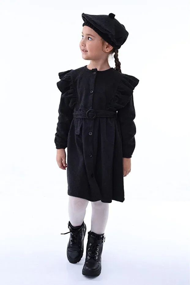 Детское платье для девочек хлопковое Aden Kids, Siyah