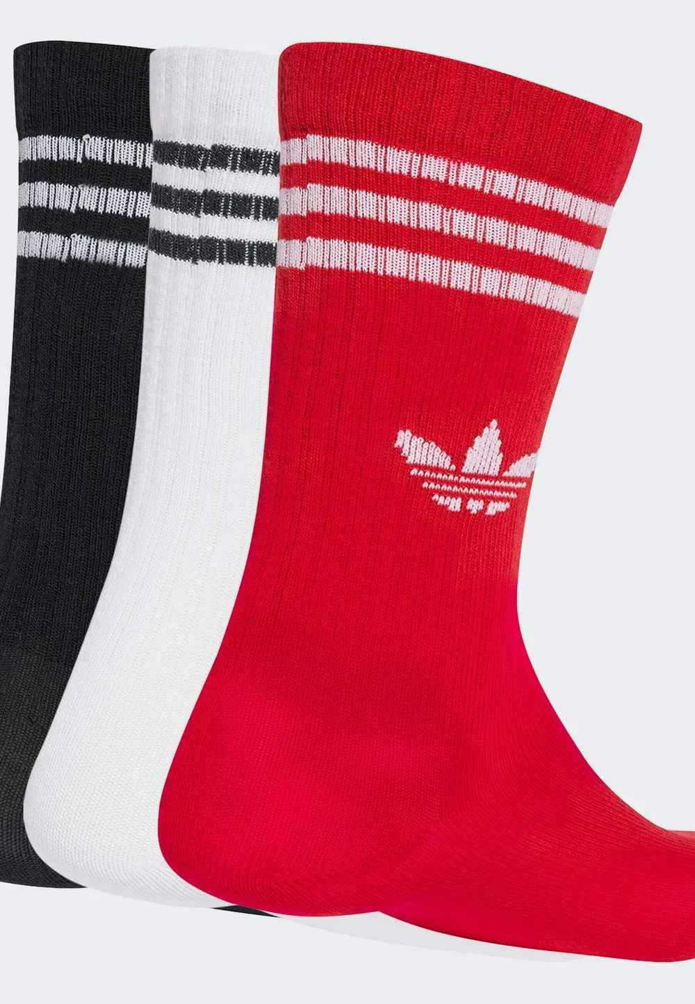 Носки, 3 пары, унисекс - носки Adidas Originals, Better Scarlet Black White — фото 2