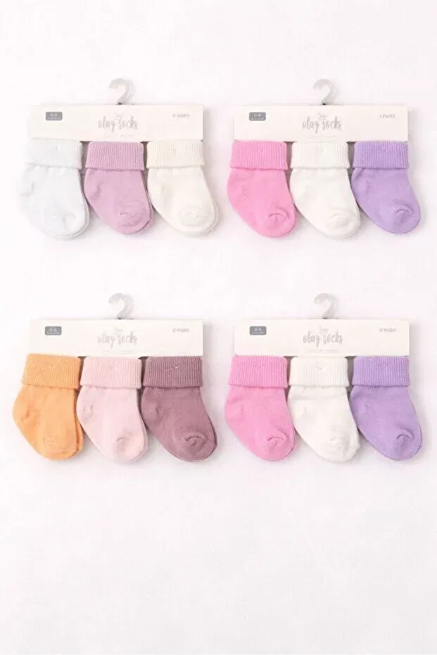 Детские носки для девочек хлопковые комплект 6 пар Olay Socks, Multicolor