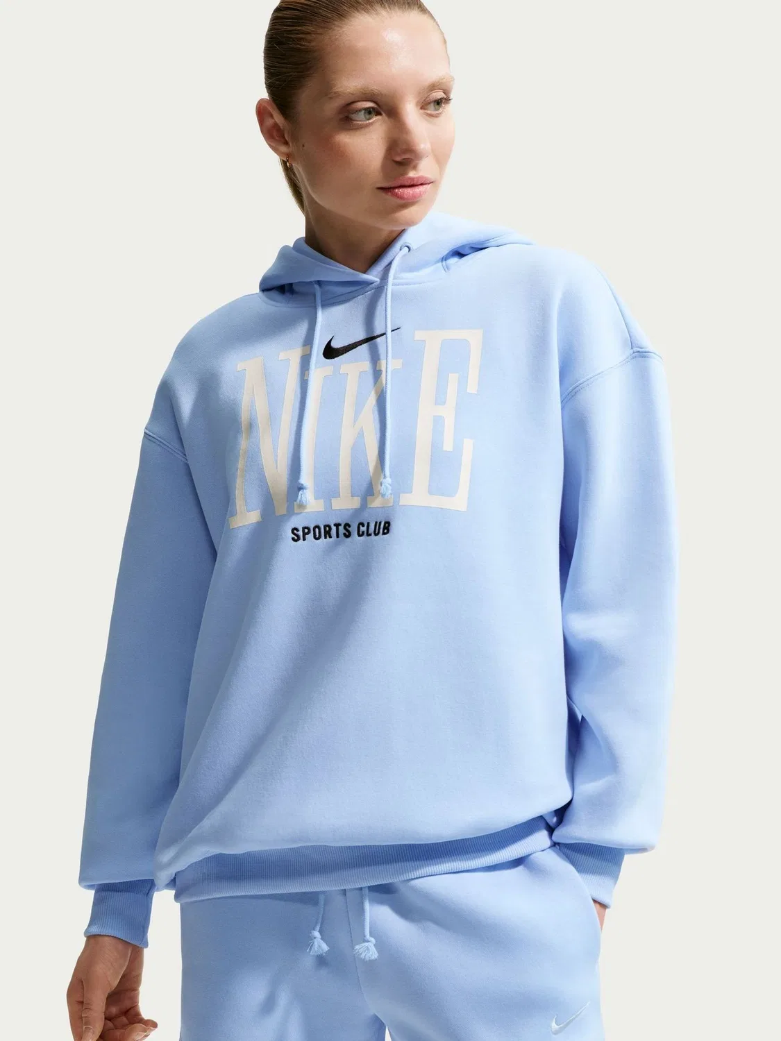 Толстовка Nike Sportswear Phoenix Fleece Oversized Graphic Nike, Hydrogen Blue — фото 3
