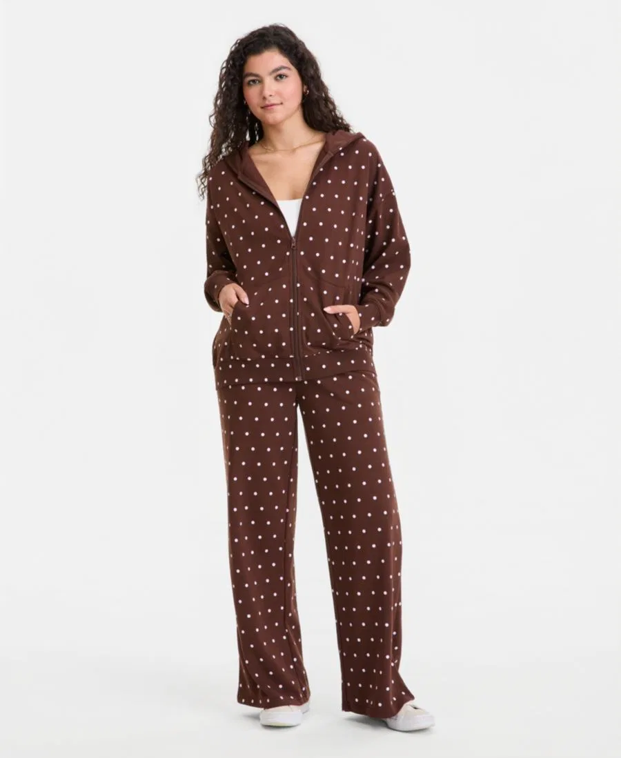 Худи-оверсайз с принтом Full-Zip Printed Hoodie Rebel Veil, Brown Multi — фото 2