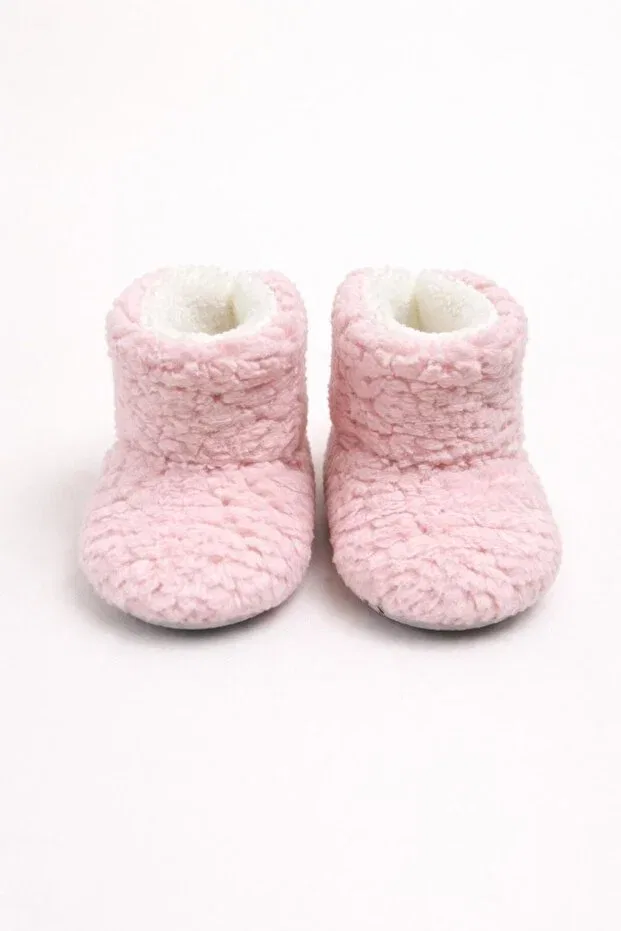Детские тапочки для девочек с принтом Numix Baby Kids, Powder Pink — фото 2