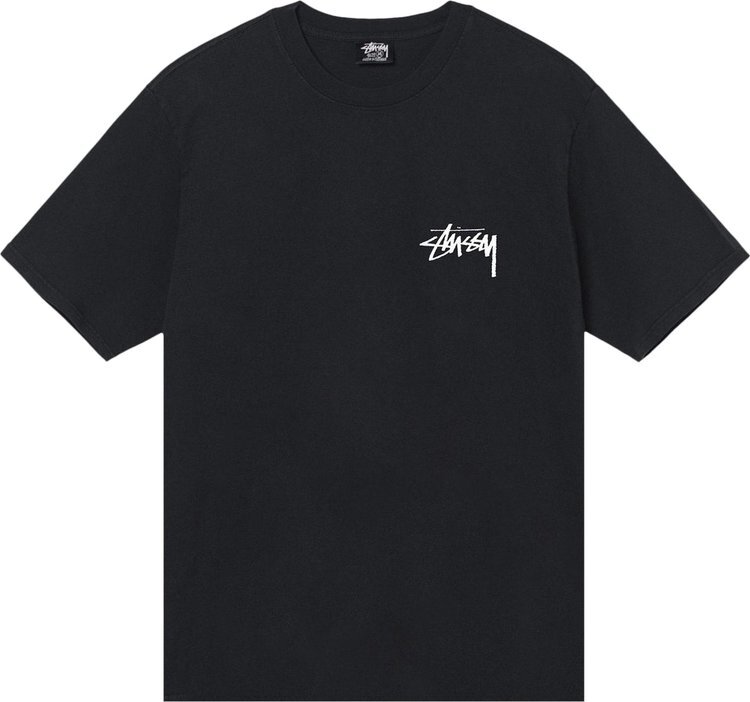 

Футболка Stussy Big League Pigment Dyed Tee 'Black', черный