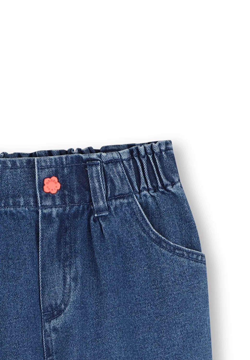 Pantalon en denim - джинсы прямого кроя Kenzo Kids, Dble Stone Brossage — фото 3