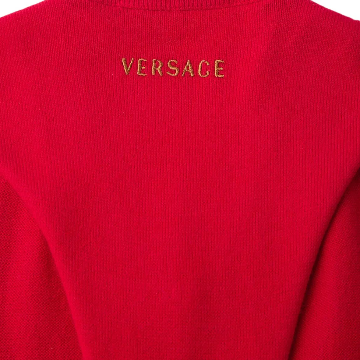 Топ-майка женская вязаный VERSACE, Red — фото 4