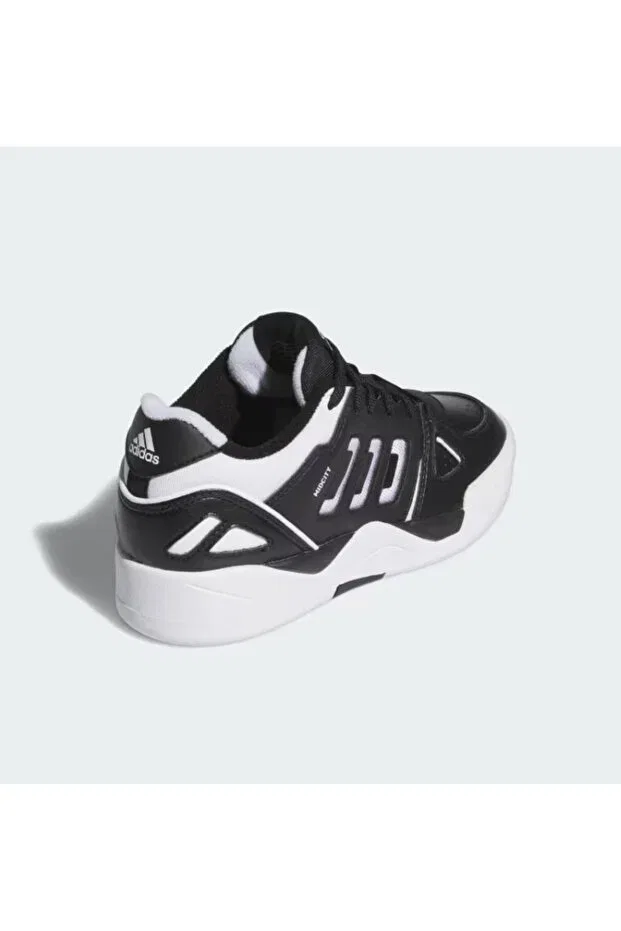 Детские кроссовки для девочек с графическим принтом Midcıty low j kids sneakers ig7057 Adidas, Black And White — фото 4