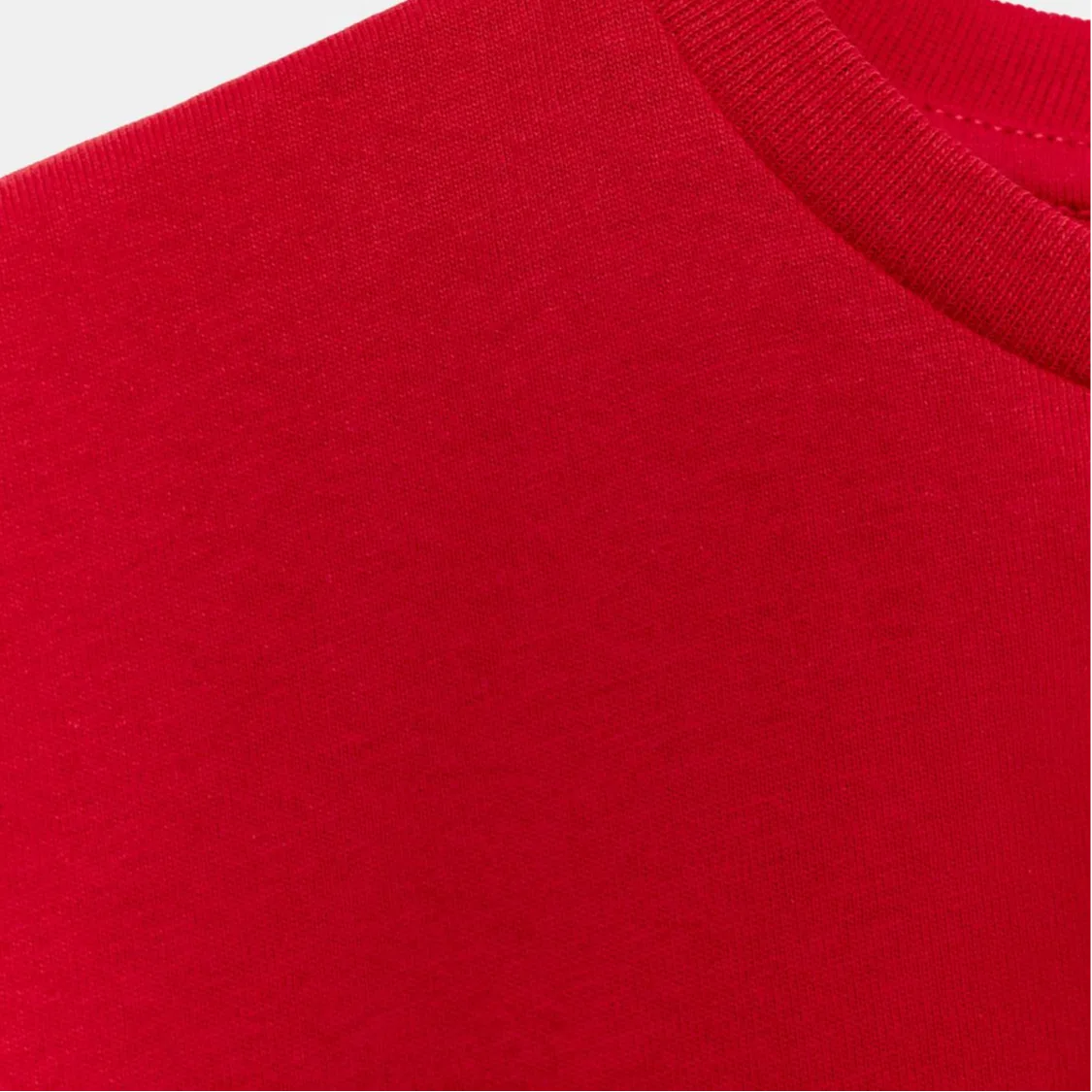 Женская футболка с круглым вырезом прямого кроя Red ZARA, Red — фото 4