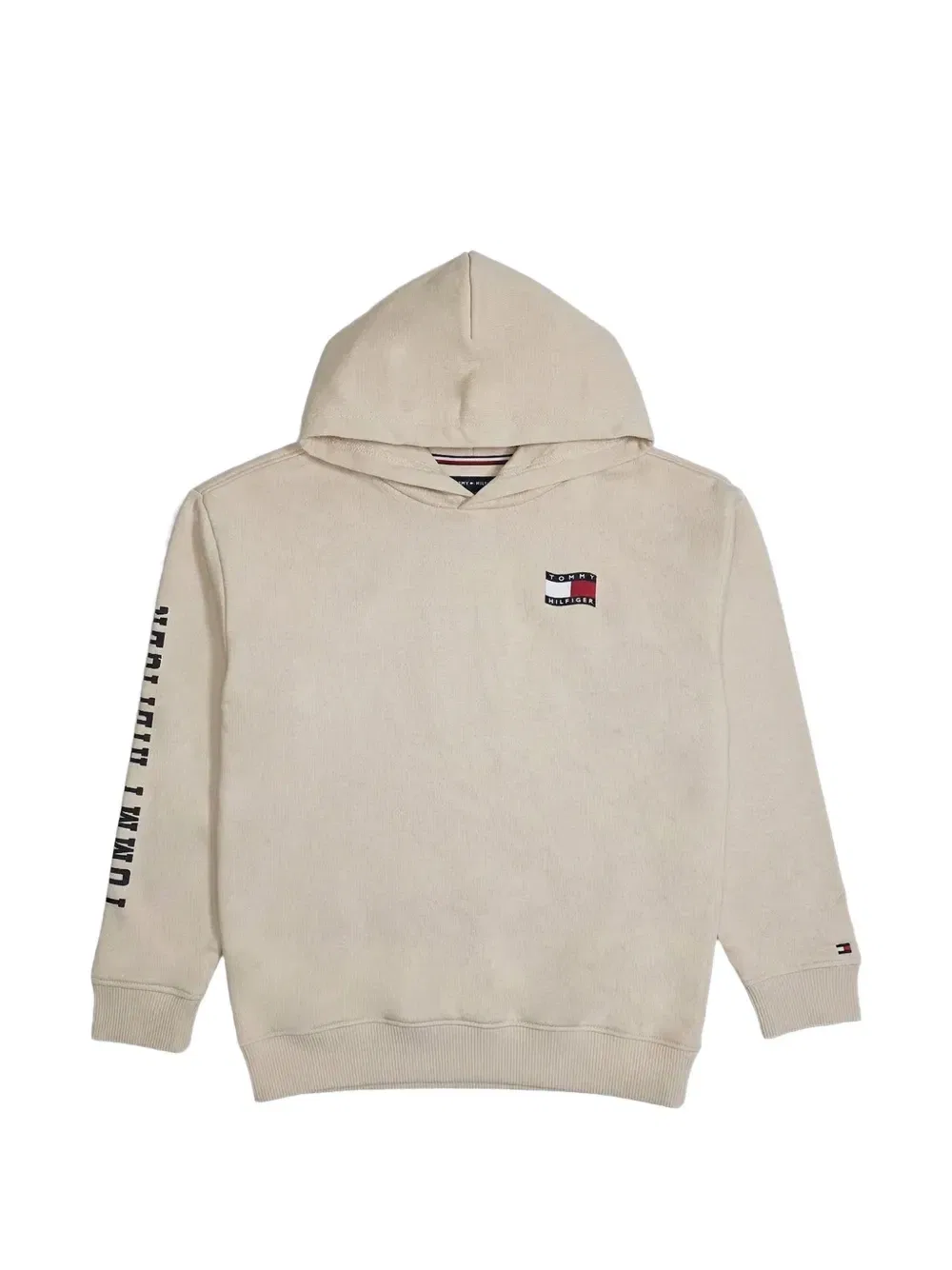 Худи с нашивкой-логотипом Tommy Hilfiger Junior, бежевый