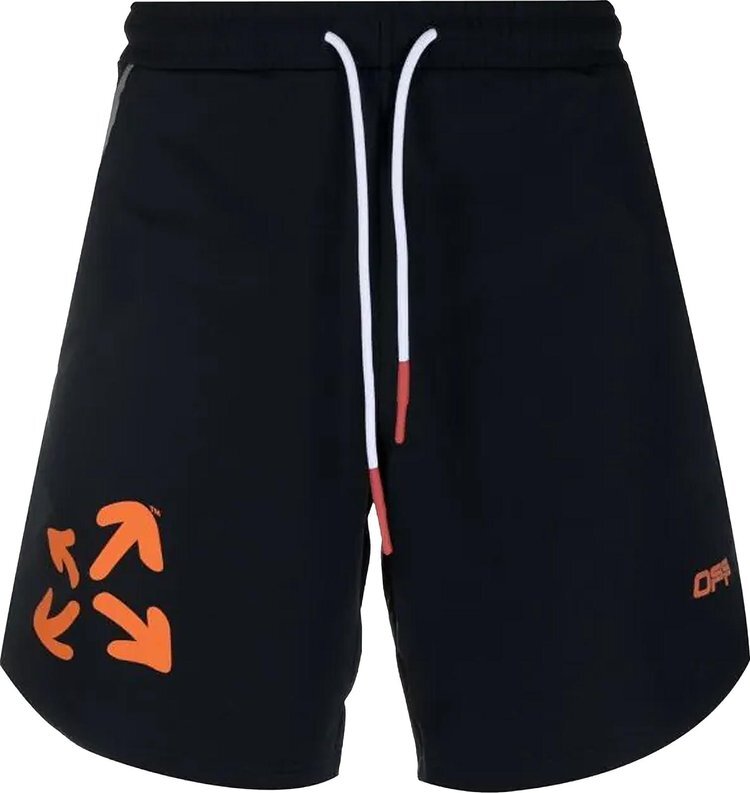 

Шорты Off-White Active Knit Shorts 'Black/Orange', черный
