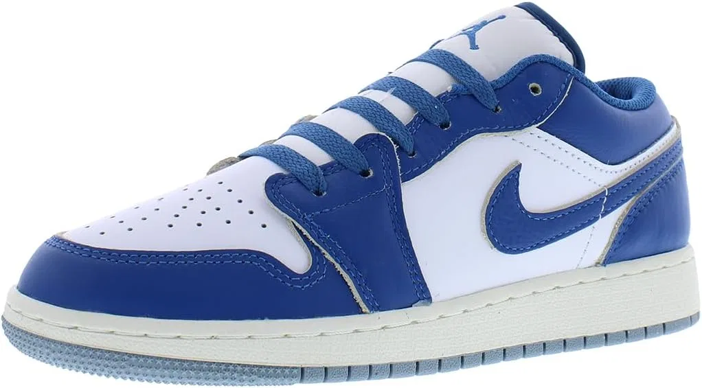 Детские кроссовки для мальчиков Air Jordan 1 Low Nike, White/Blue