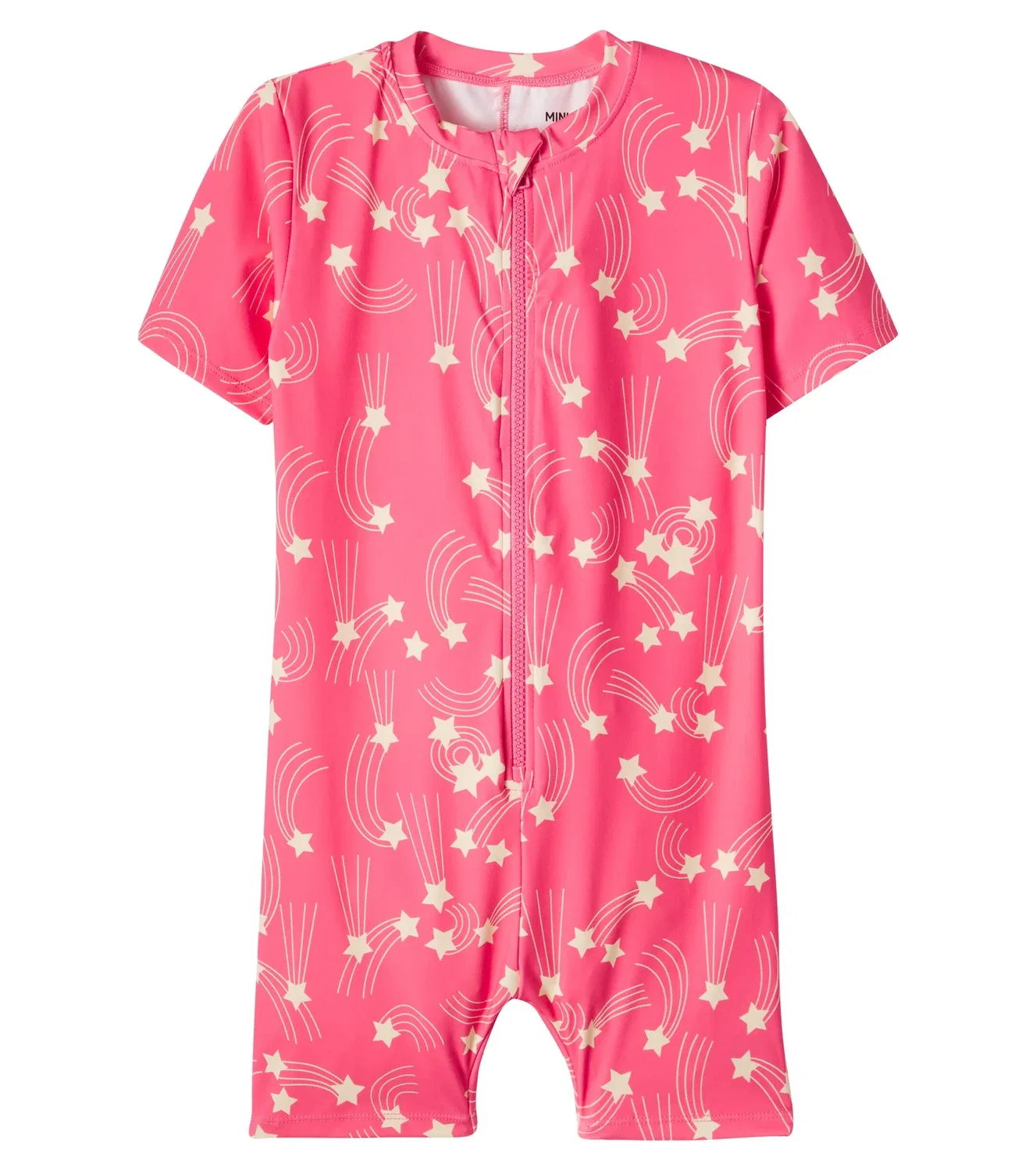 Купальник-рашгард с молнией Mini Rodini, розовый
