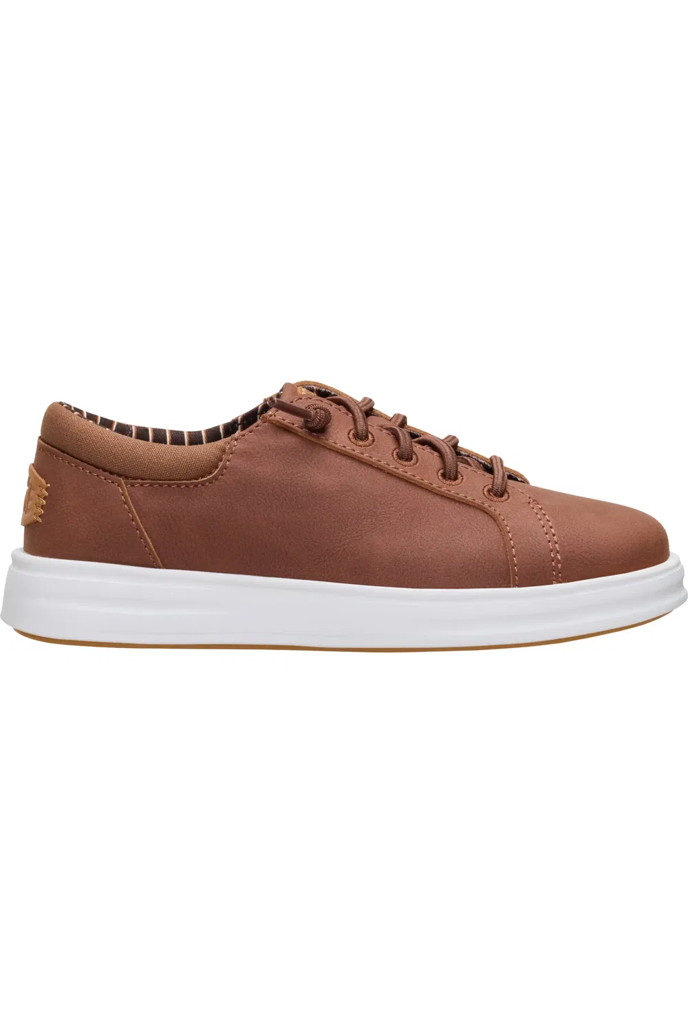 Детские кроссовки slip-on на шнурках-эластичных узлах Paul Pro Classic Hey Dude, Cognac — фото 2