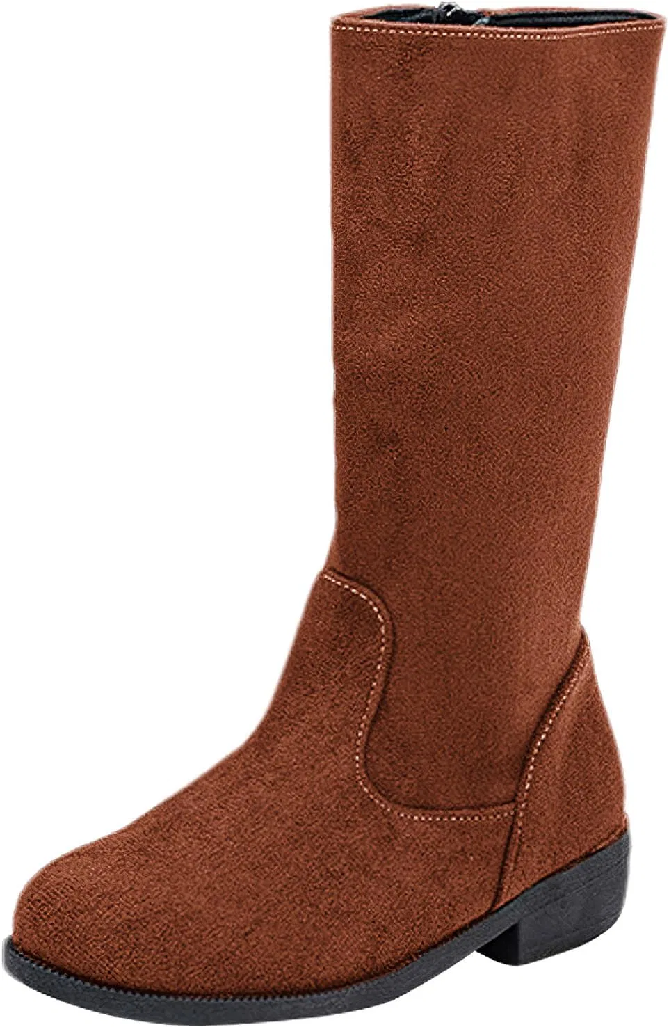 Детские зимние сапоги для девочек с боковой молнией rismart, Brown