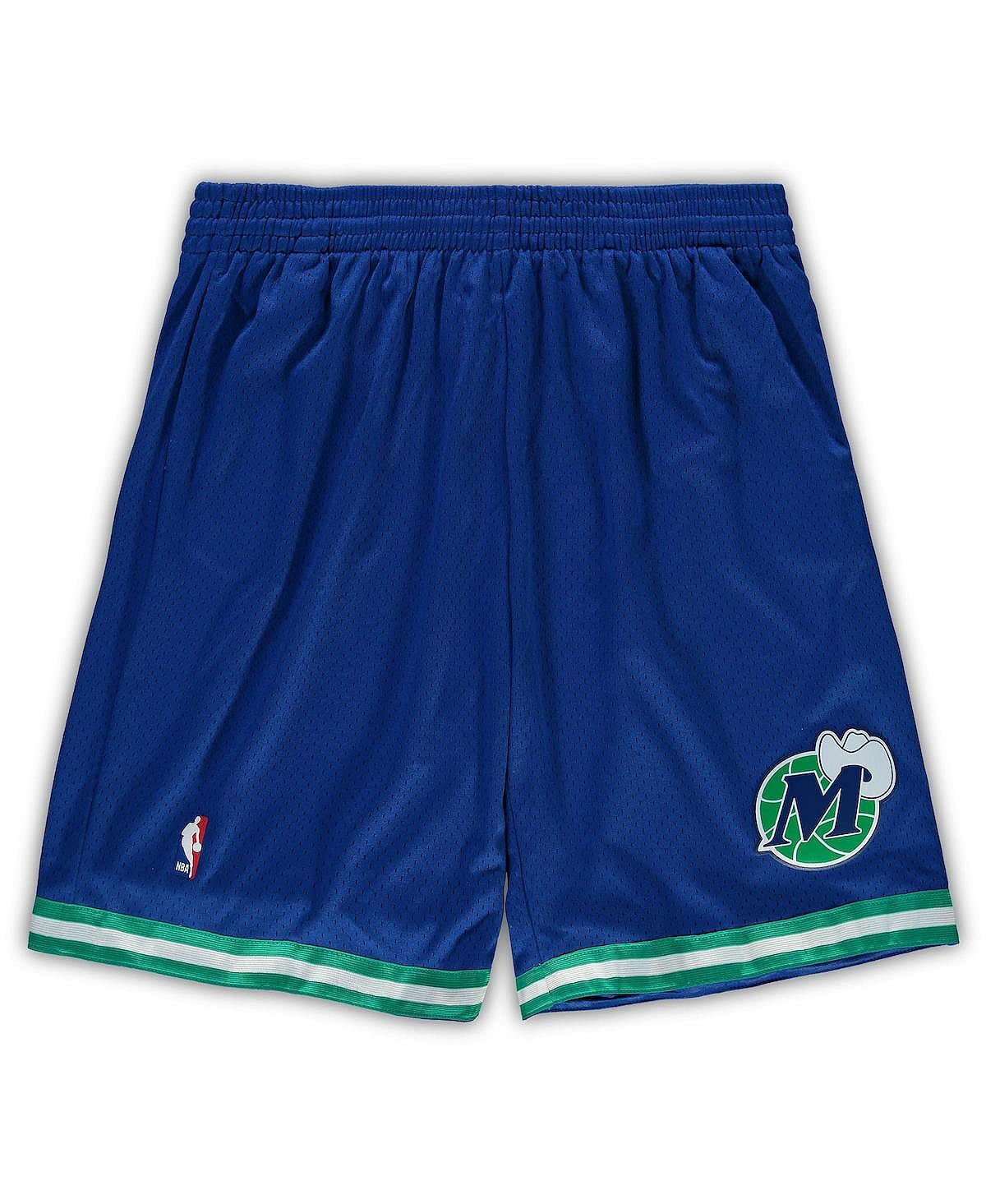 

Мужские шорты royal dallas mavericks big and tall hardwood classics team swingman Mitchell & Ness