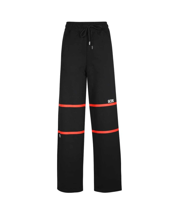 

Хлопковые спортивные брюки с логотипом Gcds, черный