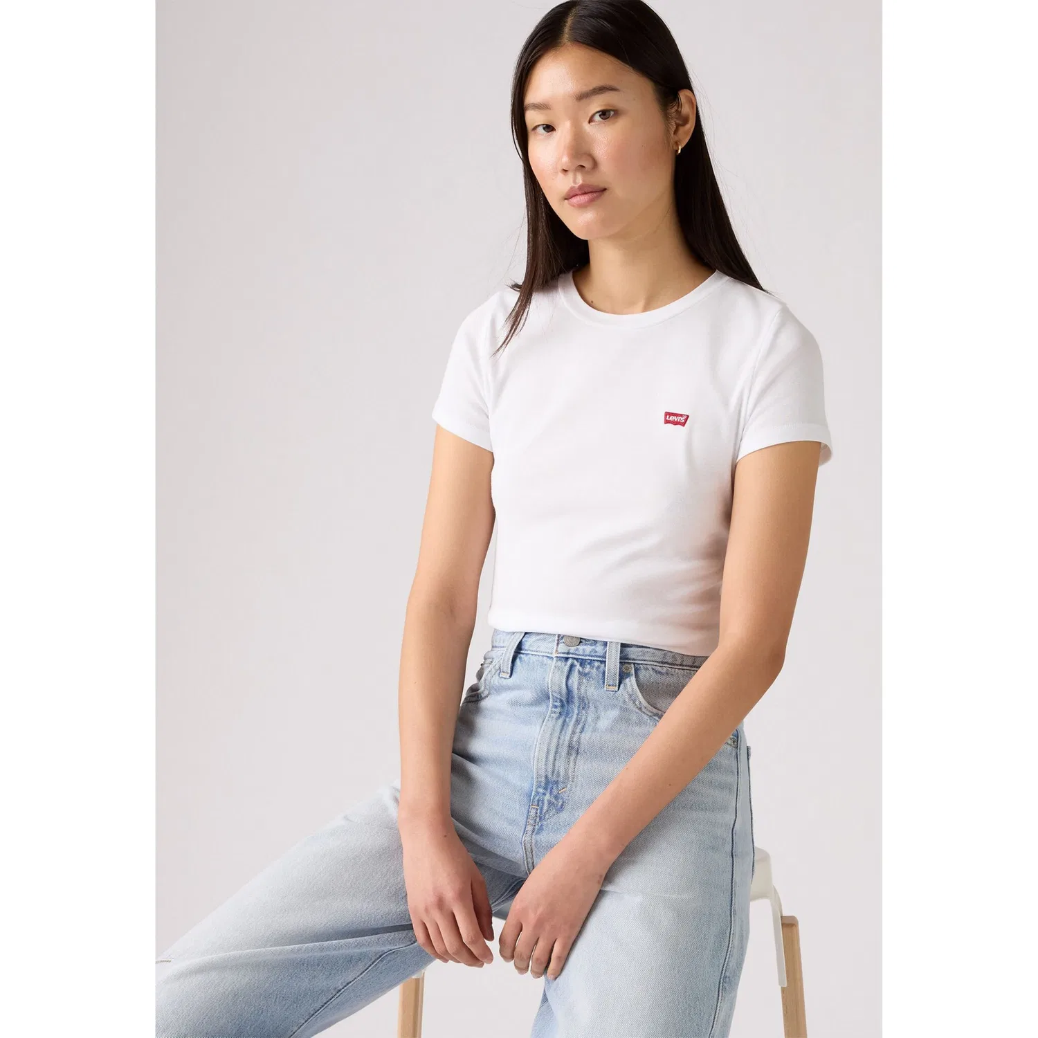 Женская футболка с логотипом Levi's, White — фото 3