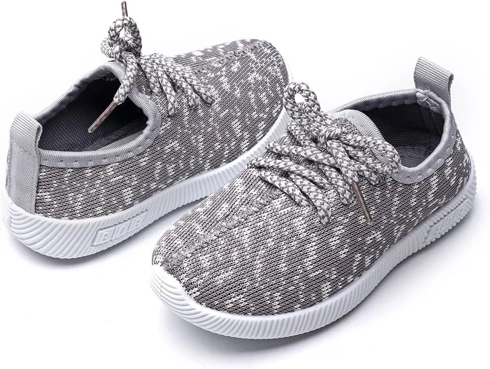 Детские кроссовки для девочек на шнуровке Gungun, Light Grey — фото 2
