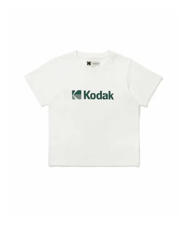 Футболка с логотипом, regular fit, Kodak Kids, белый