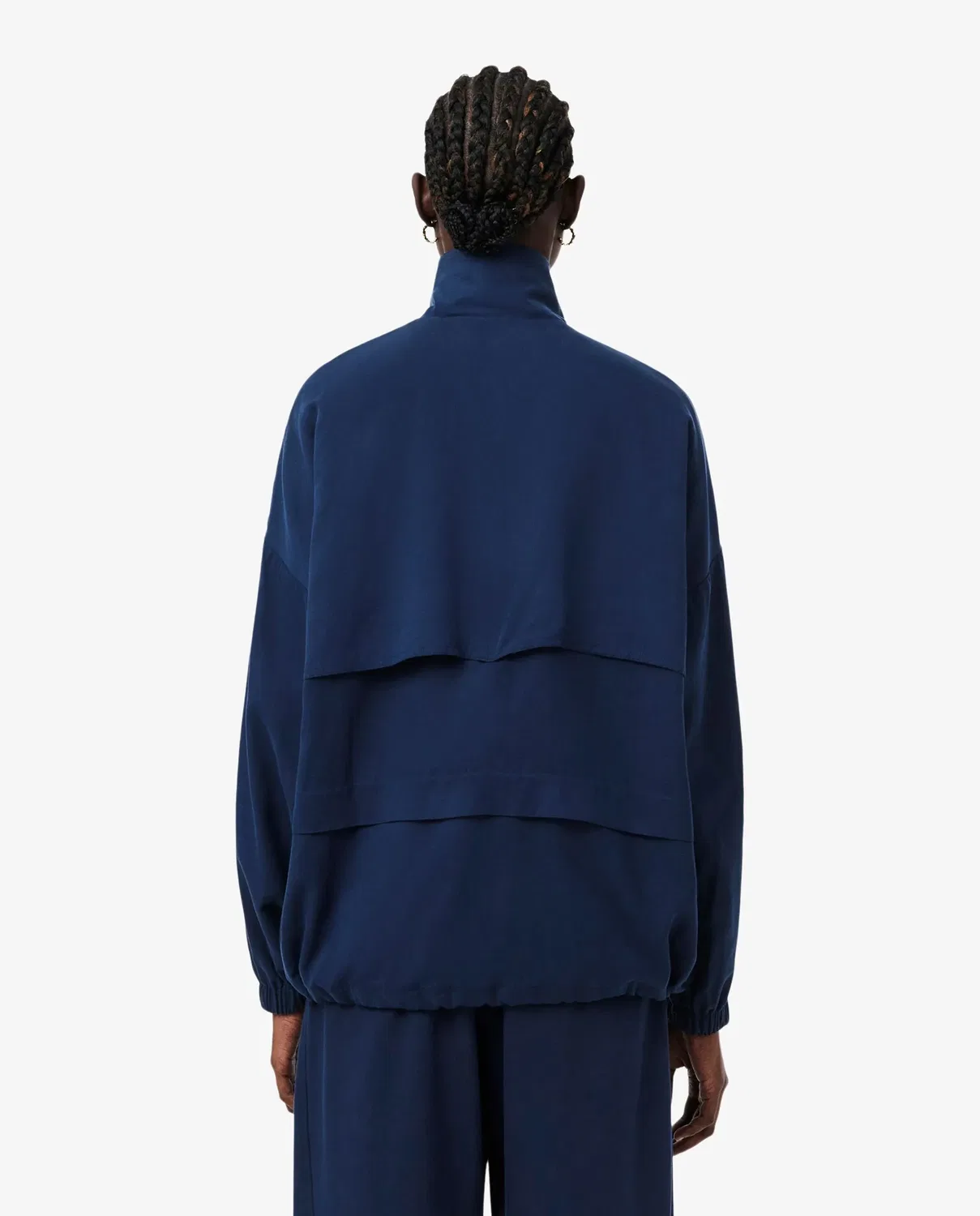 Куртка Lacoste оверсайз Azul Marino из льна с лиоцеллом — фото 2