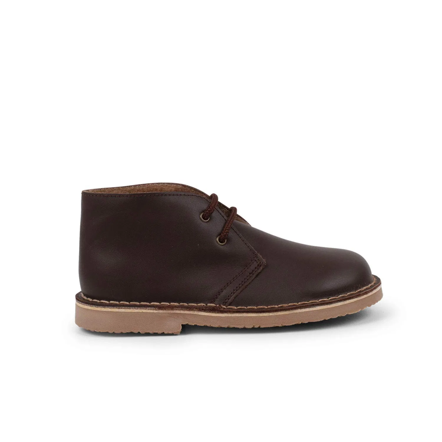 Детские ботинки на шнуровке Pisamonas Pisamonas Lamb Type Fur Inner Laces Leather Ankle Boots, Brown