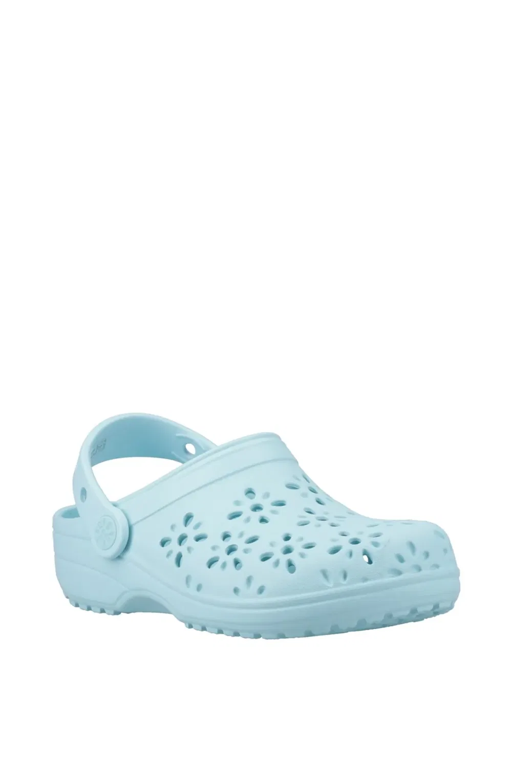 Детские классические сабо с цветочным вырезом Crocs, Turquoise