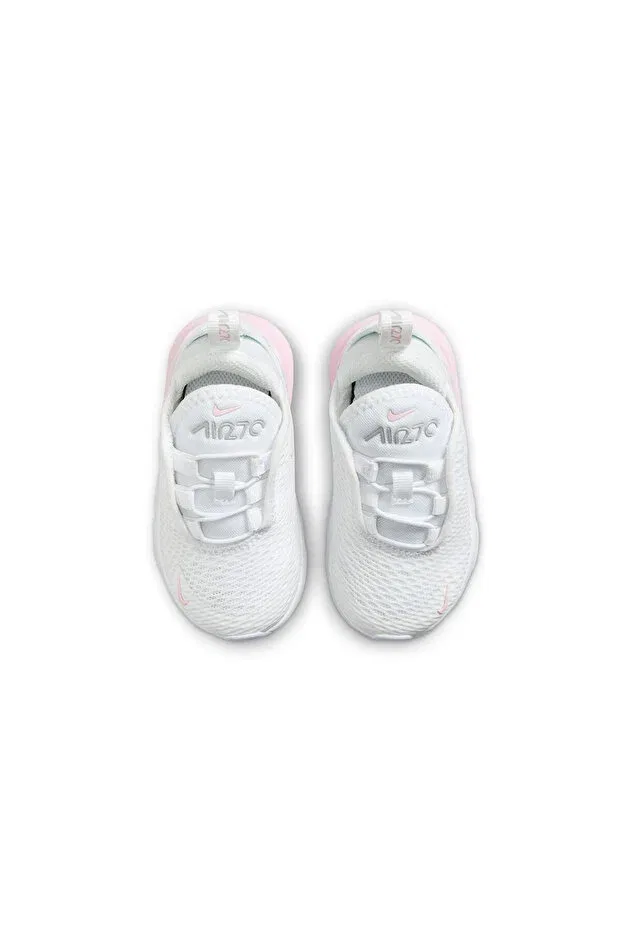 Детские повседневные кроссовки для малышей с липучкой Glam Nike, White/Pink — фото 4