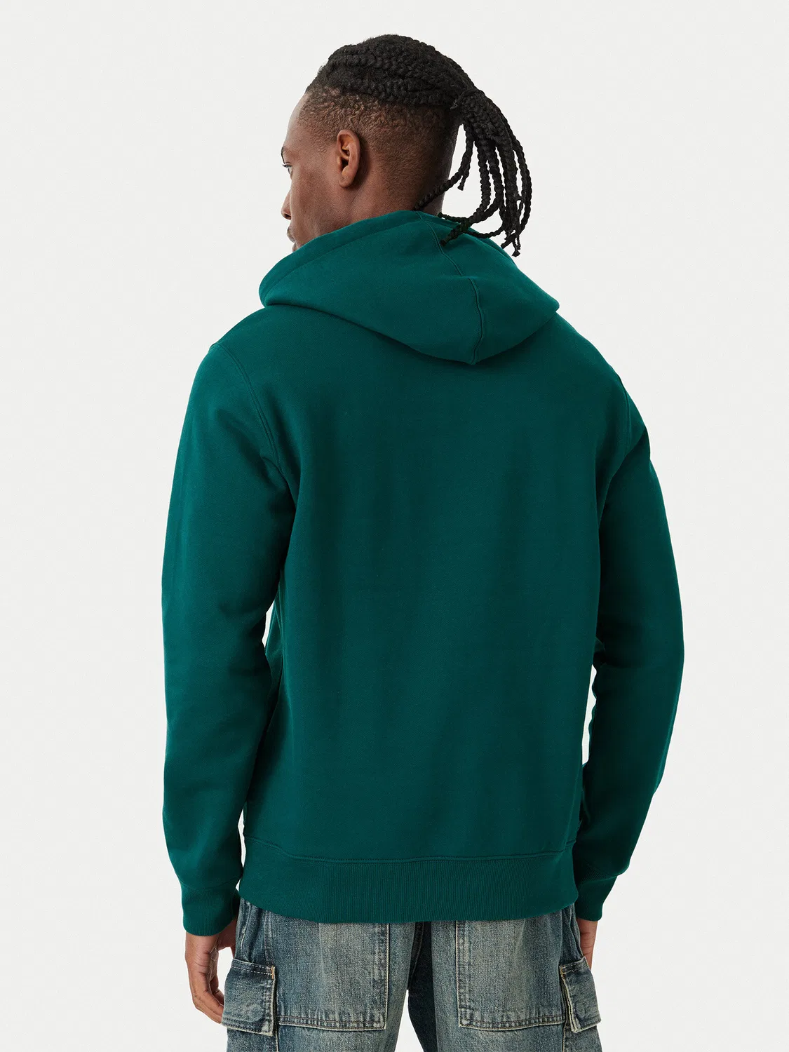 Мужская толстовка стандартного кроя Trefoil Essentials Adidas, темно-зеленый — фото 3