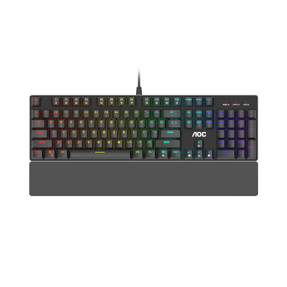 

Игровая клавиатура AOC GK500, RGB, проводная, чёрный
