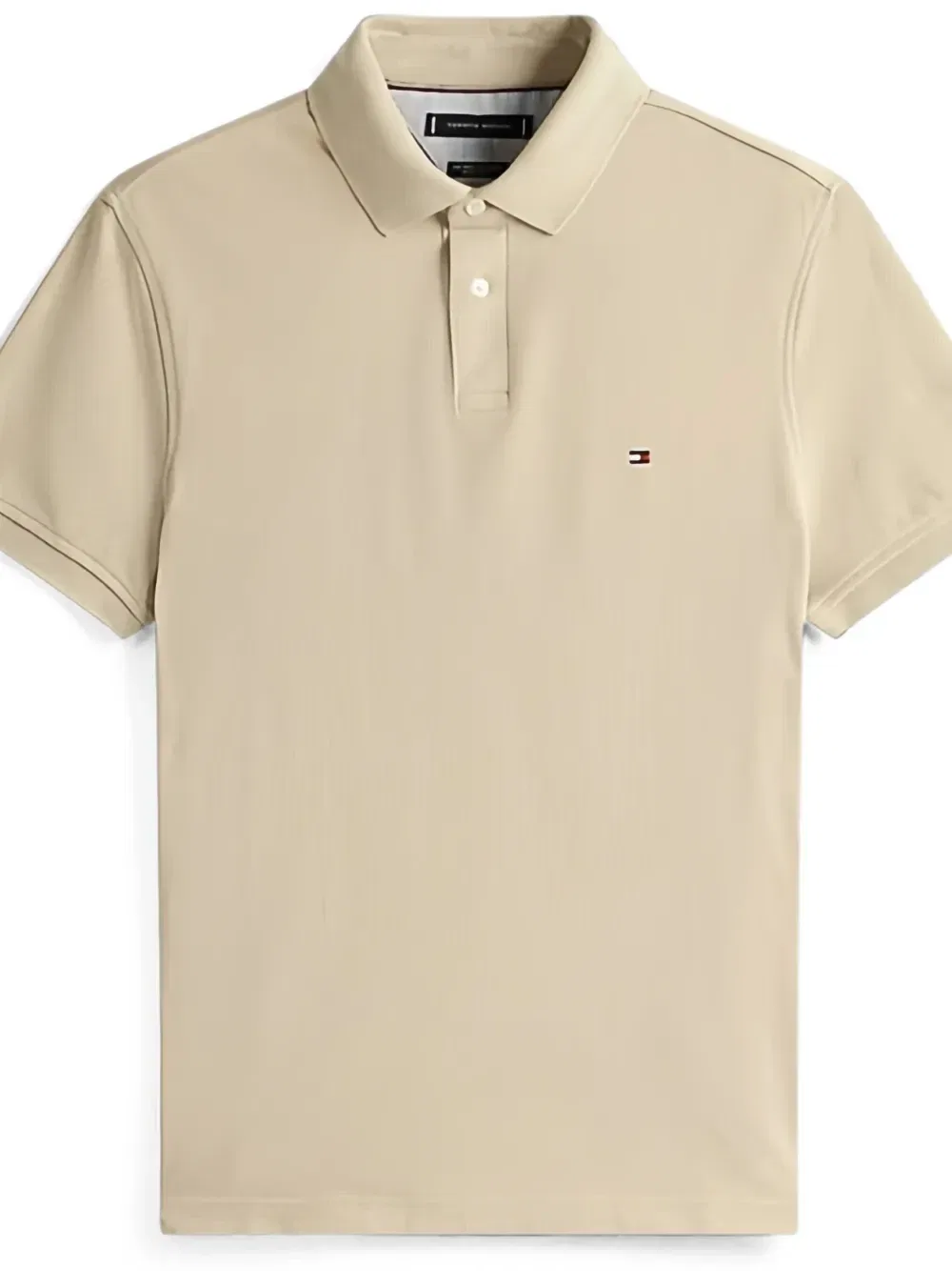 Поло из хлопка Tommy Hilfiger 1985 Regular, бежевый — фото 2