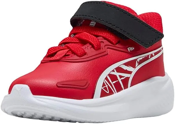 Детские кроссовки для мальчиков с принтом Scuderia Ferrari Skyrocket PUMA, Red — фото 2