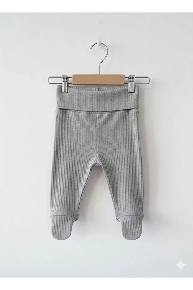 Детские брюки для девочек скинни Basic theme reported bottom with booties Tiffany, Gray