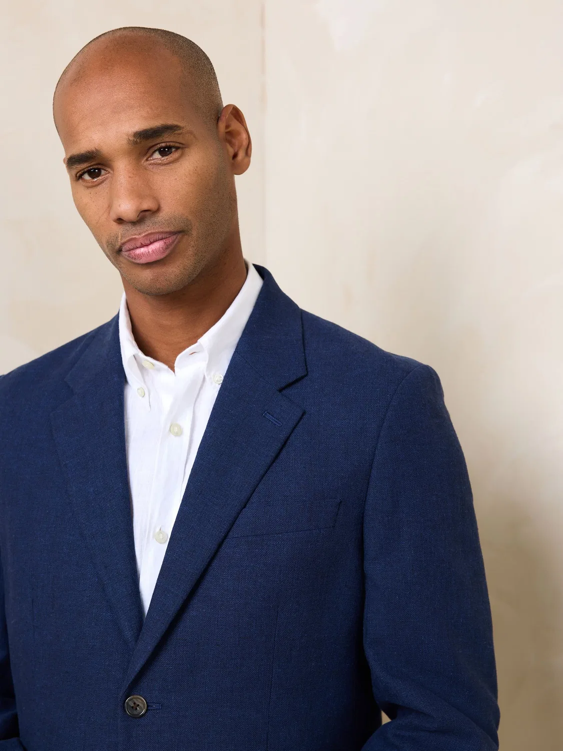 Пиджак костюмный с лацканами Navy Tailored Fit Next, темно-синий