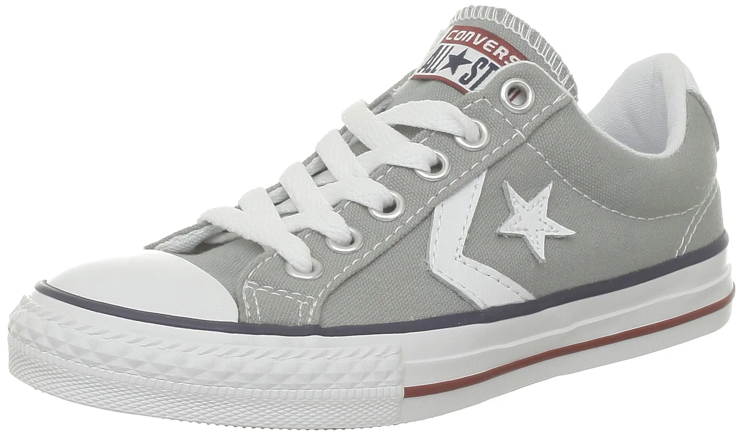Детские кеды для мальчиков с принтом Star Player Ox Converse, Multicoloured Limestone Grey White