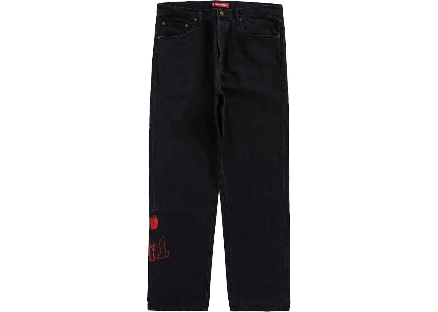 Мужские джинсы Supreme Jean, Washed Black — фото 2