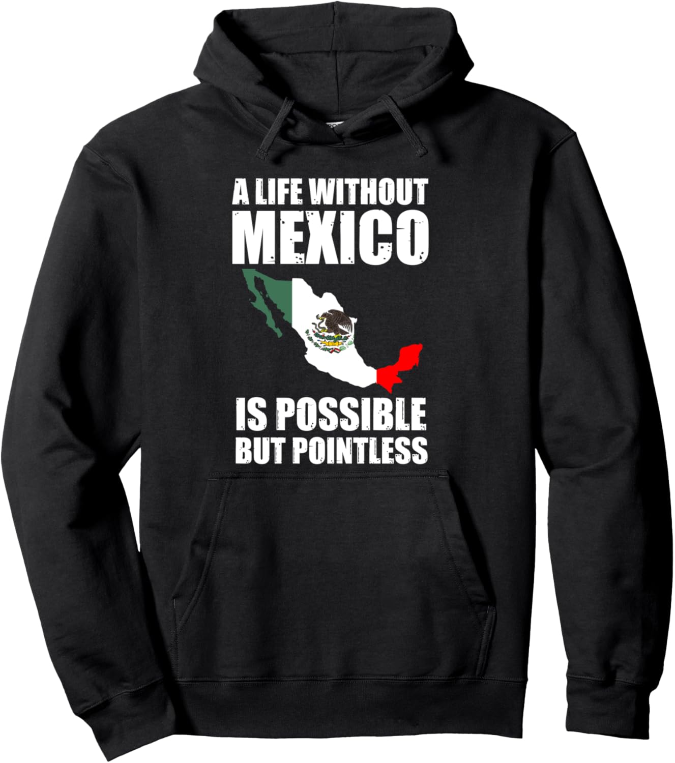 

Жизнь без Мексики возможна, но бессмысленна. Мексиканская толстовка Mexican Flag & Mexican Roots Gifts, черный