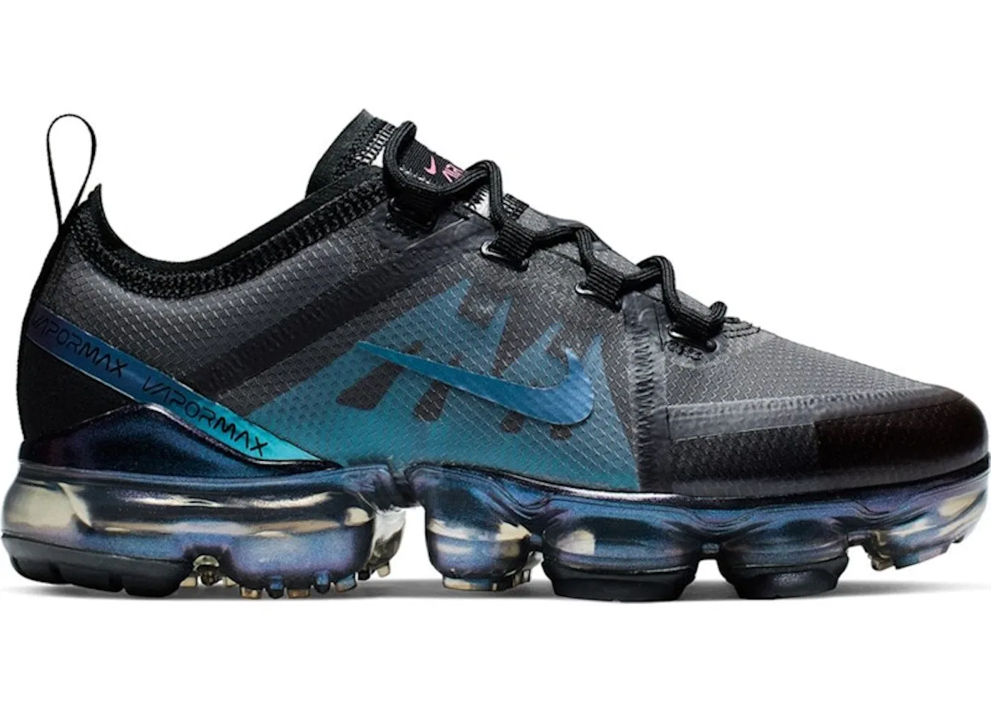 Детские кроссовки Lifestyle Nike Air VaporMax 2019, Black/Anthracite-Laser Fuchsia