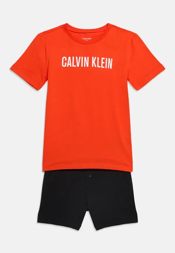 Комплект пижамы Calvin Klein Underwear, черный/оранжевый