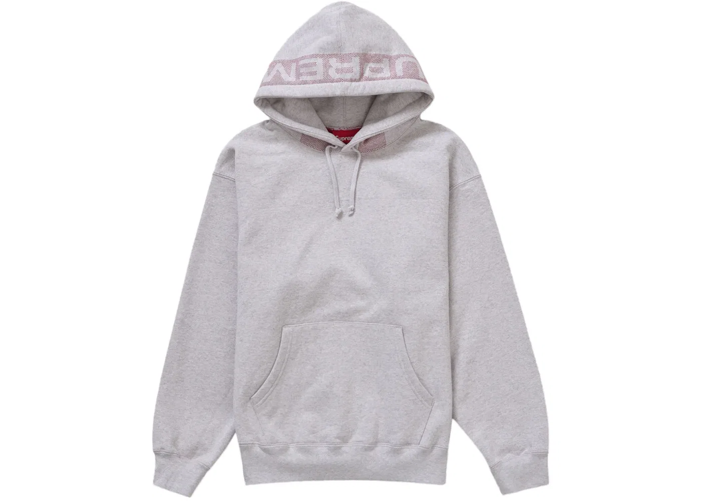 Мужское худи с принтом Supreme Sweatshirt, Ash Grey