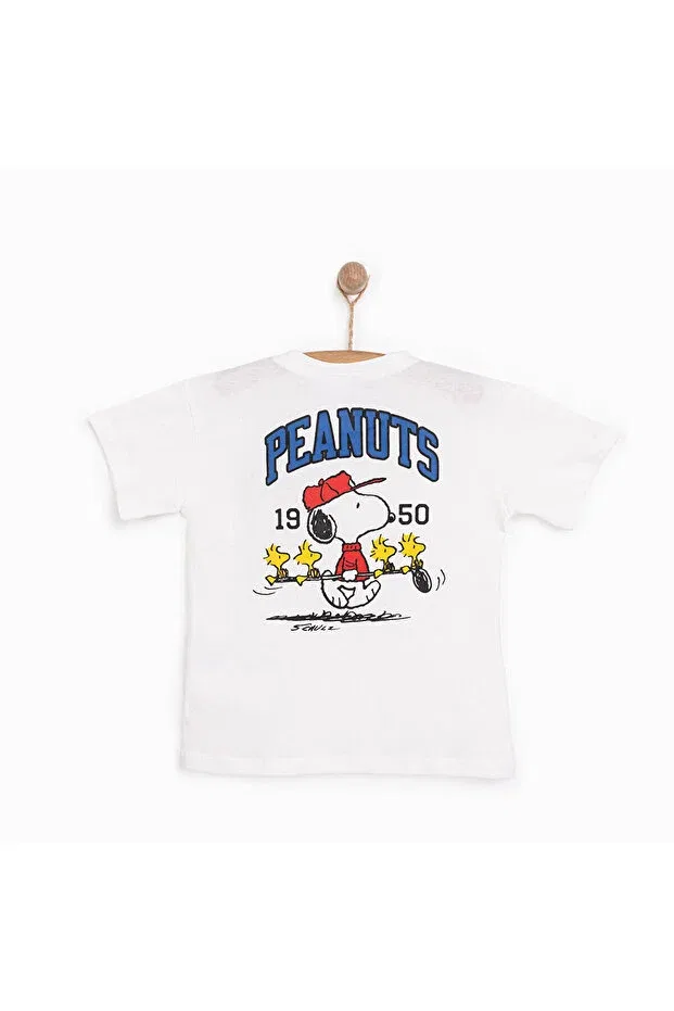 Детская футболка хлопковая Snooze baby snoopy Generic Brands, White — фото 2