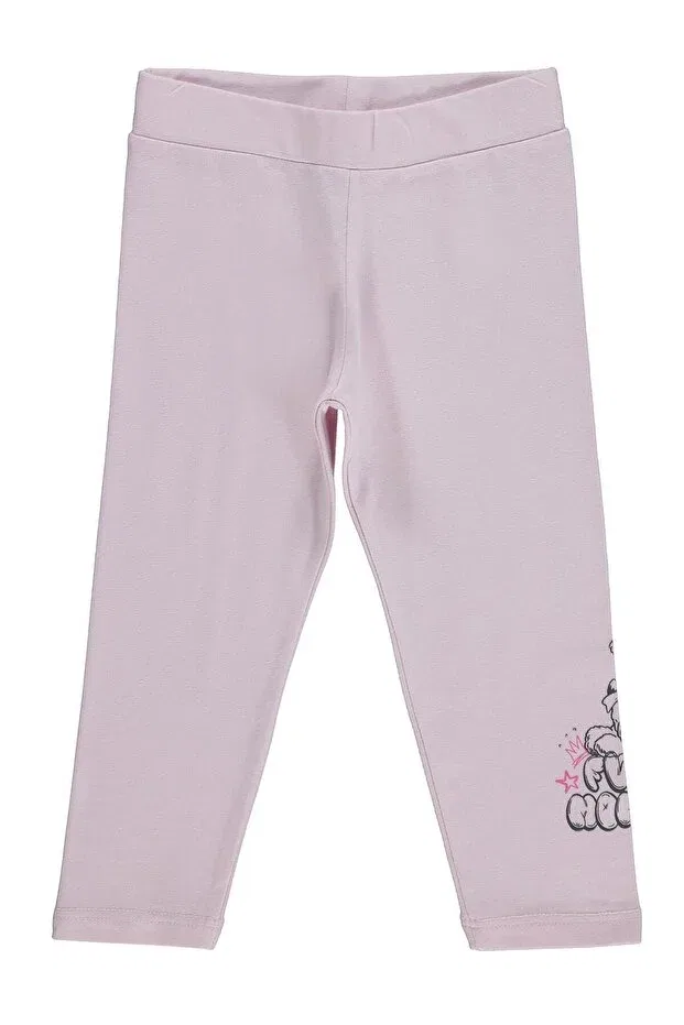 Детские леггинсы для девочек с принтом Funny moment printed leggings Civil Girls, Powder