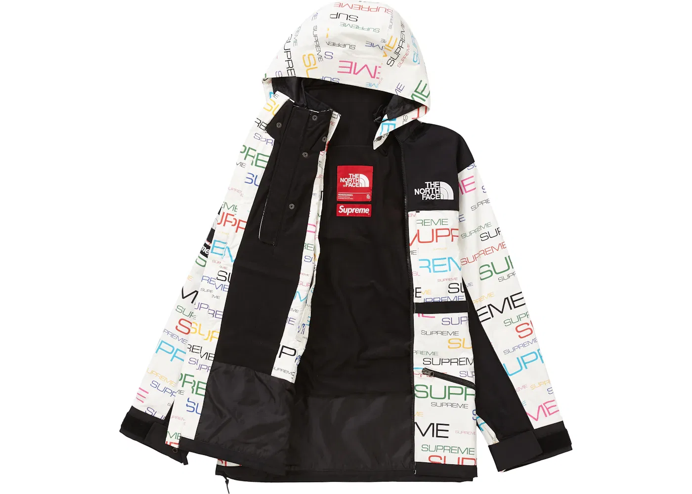 Мужская куртка Apogee с принтом Supreme, The North Face, White — фото 2