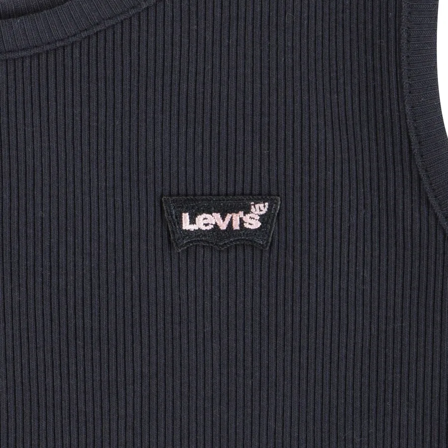 Детская майка Levi's Kids Top черного цвета для встречи с поклонниками — фото 3