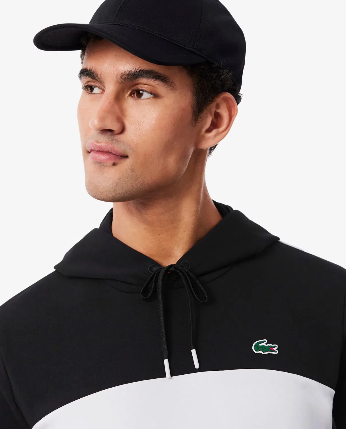 Мужская худи Lacoste с капюшоном на молнии, Gris — фото 3