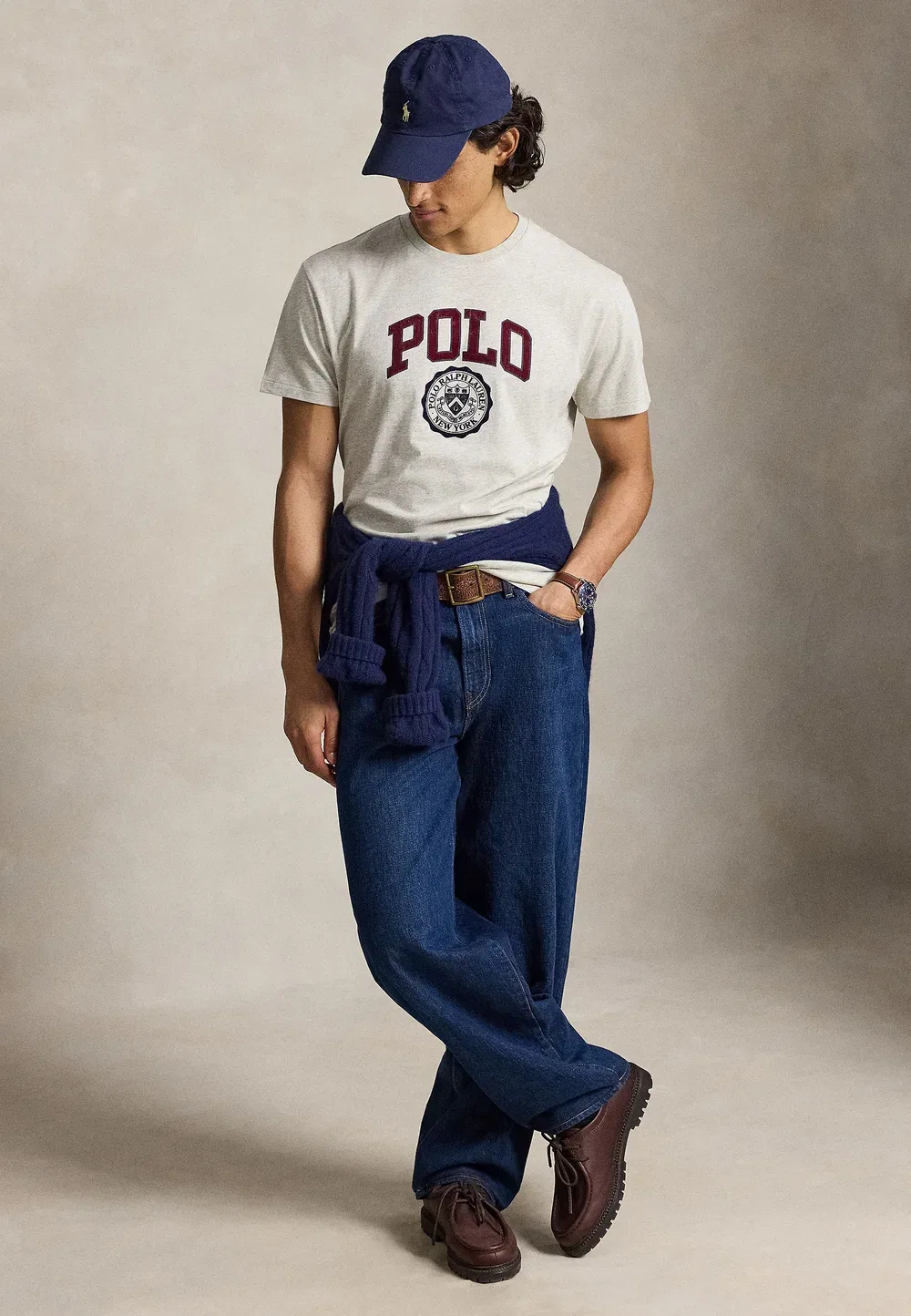 Футболка с принтом Polo Ralph Lauren, Lt Sport Heather — фото 2