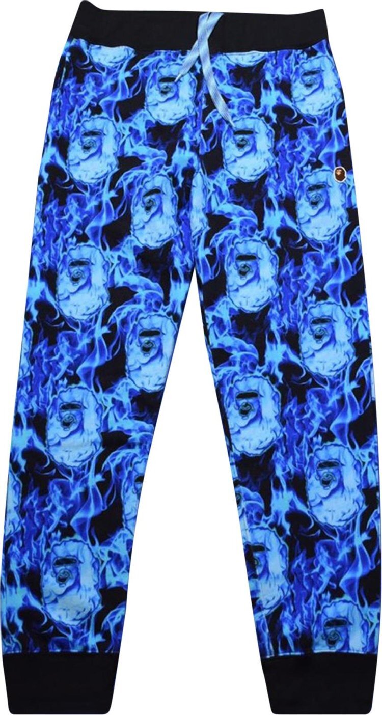 

Спортивные брюки BAPE Flame Slim Sweatpants 'Blue', синий