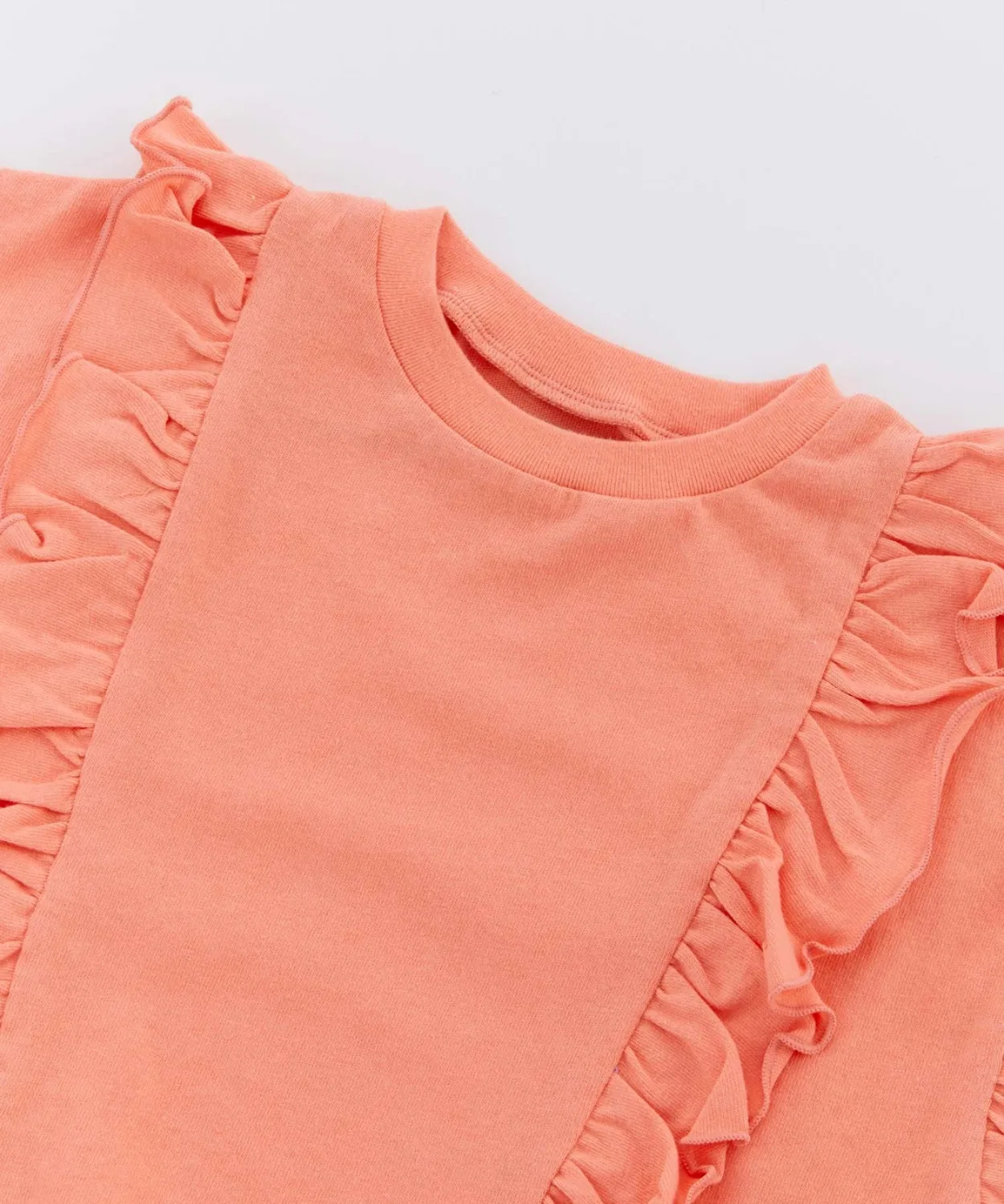 Детская футболка с рюшами Jr. Frill T-shirt Ocean&Ground, Charcoal — фото 3