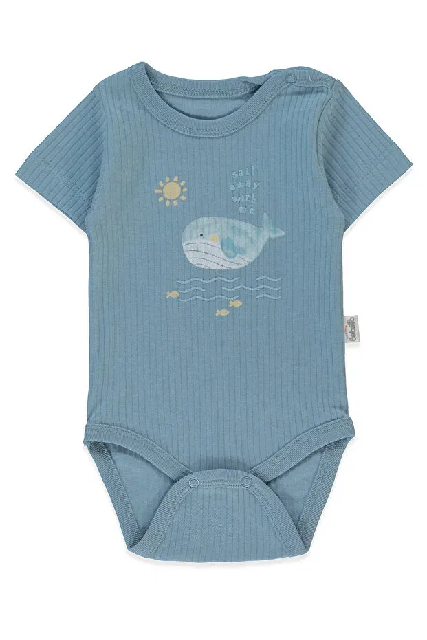 Детское боди для новорожденных с коротким рукавом Sail Away Bebetto, Indigo