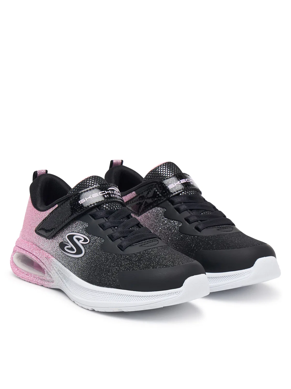 Кроссовки для девочки Microspec Max Advance Glitz Gala Skechers, черный — фото 2